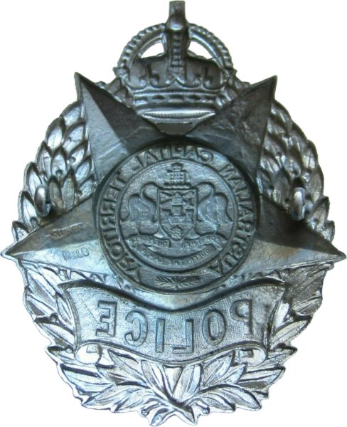 ACT Police Hat Badge KC (Rear)